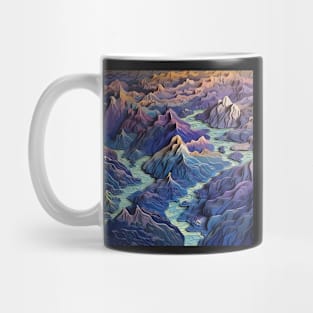 3d Mountains Mug